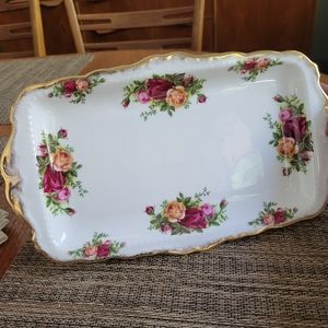 Vintage Royal Albert Old Country Roses Serving Tray